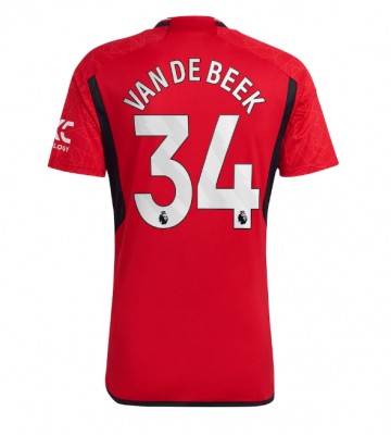 Manchester United Donny van de Beek #34 Hjemmebanetrøje 2023-24 Kort ærmer